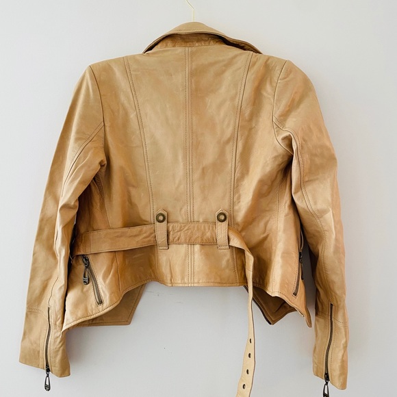 Only moto leather jacket  size xs/s - Picture 2 of 5
